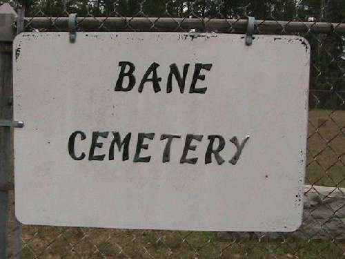 Cemetery sign